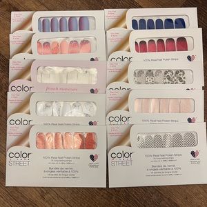 Pack of 10 different Color Street nails